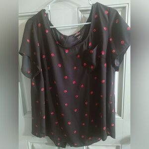 Torrid blouse with lady bugs